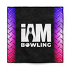 Purple Metallic Edge Microfiber Towel
