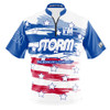 READY-2-SHIP Storm Paint Brushed Old Glory Bowling Jersey