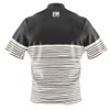 Build Your Own Gray Wavy Contrast Bowling Jersey