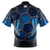 Build Your Own Blue Hex Matrix Bowling Jersey