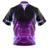 Build Your Own Purple Neon Matrix Bowling Jersey