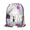 Lavender Rose Drawstring Backpack