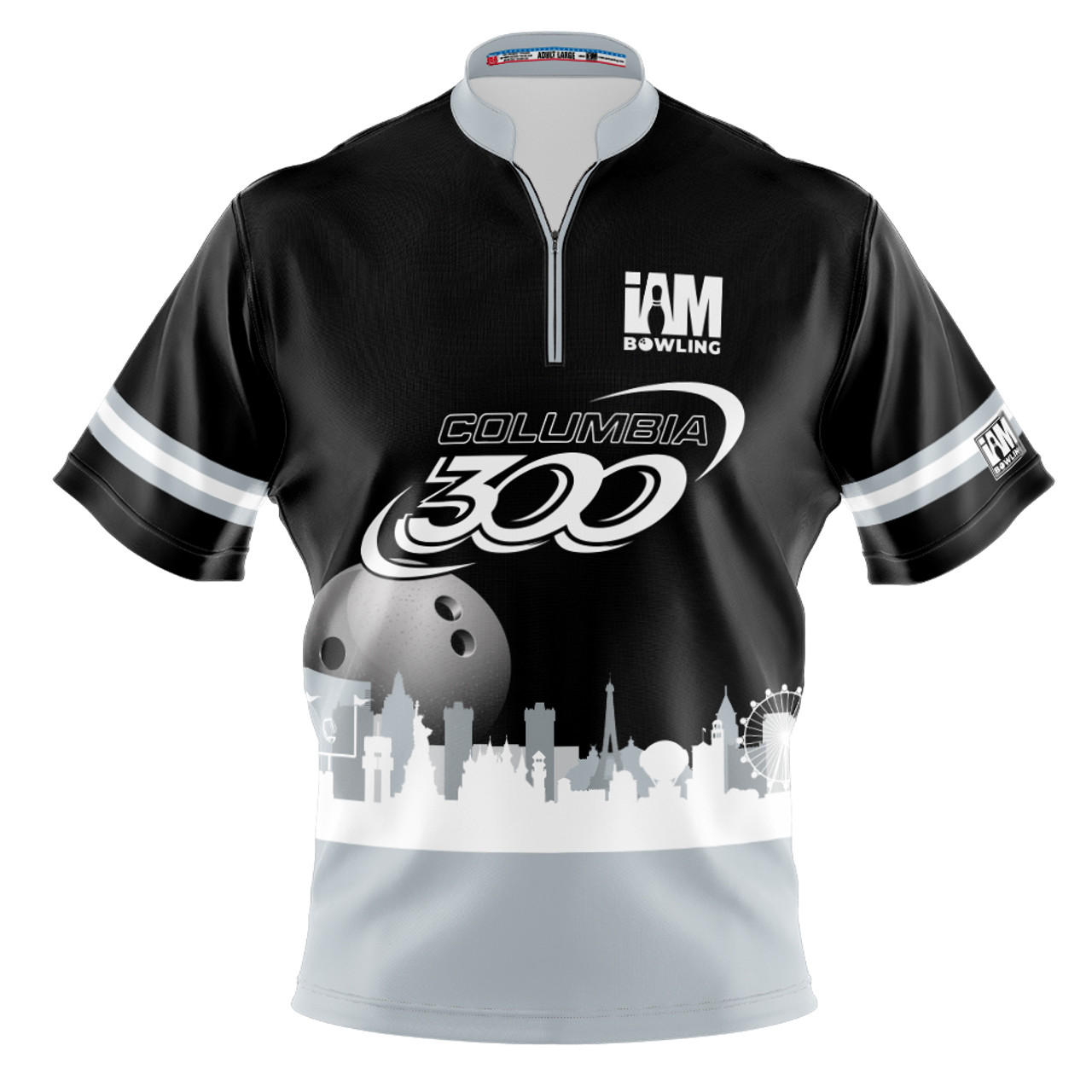 Columbia 300 DS Bowling Jersey - LV FOOTBALL - Design 1520-CO