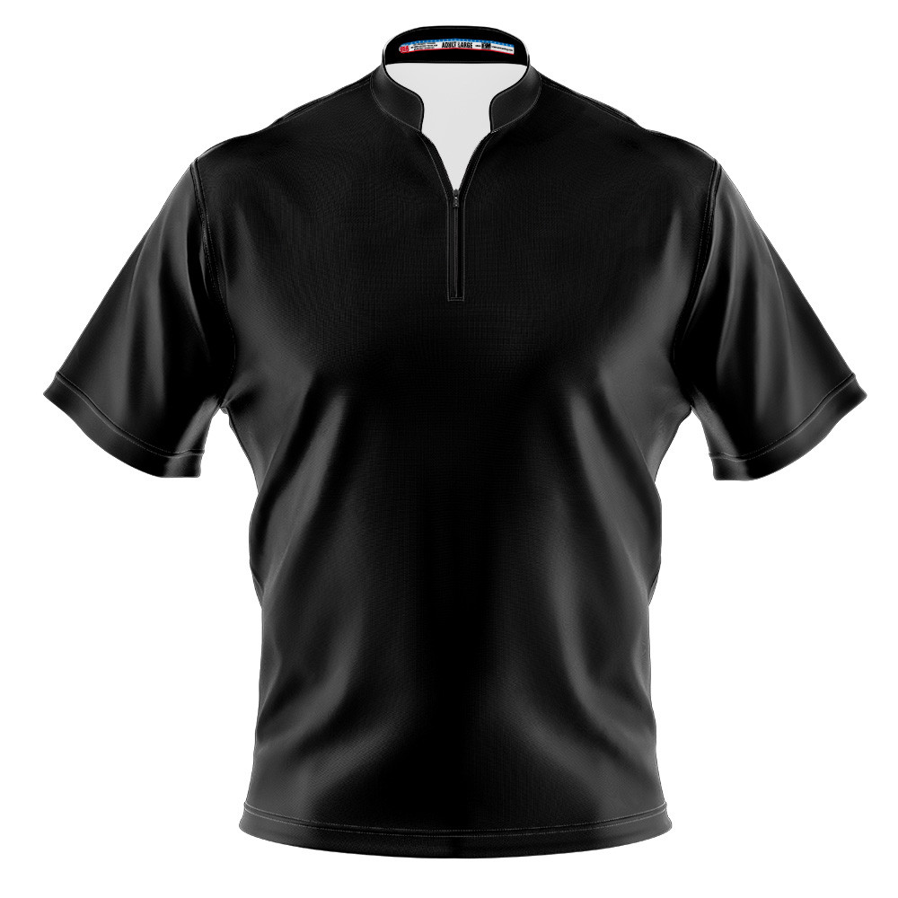 Build Your Own Solid Black Bowling Jersey