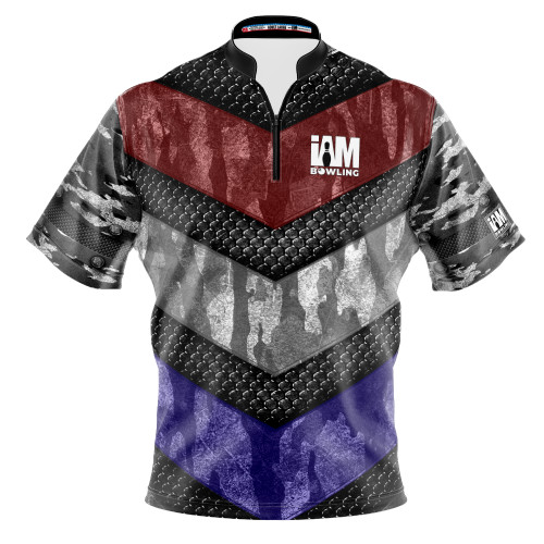 Signature Patriotic Hex & Stripe Fusion Bowling Jersey