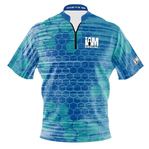 Signature Teal Breeze Honeycomb Bowling Jersey