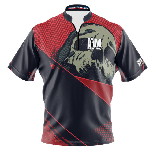 Express Black Skull Slash Bowling Jersey