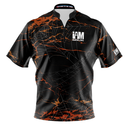 Express Orange Spider Web Bowling Jersey