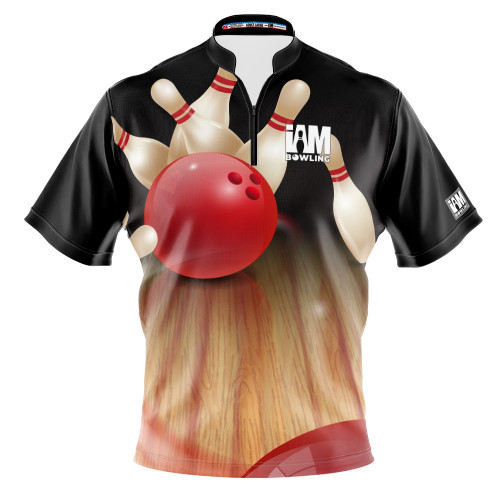 Express Red Hot Strike Bowling Jersey