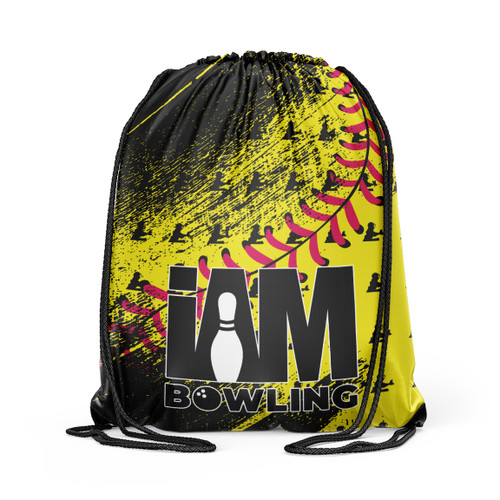 Softball Catcher Drawstring Backpack
