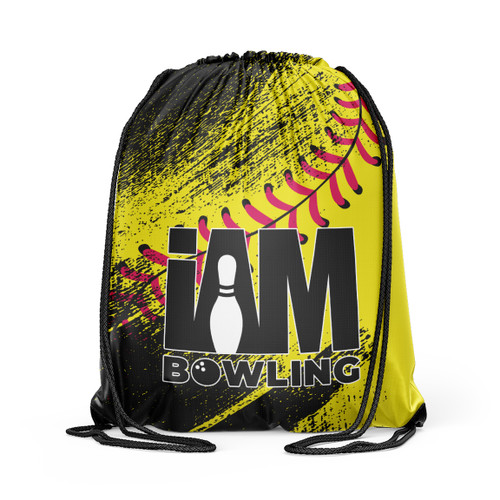 Softball Drawstring Backpack
