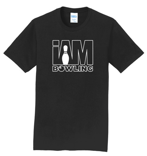 I AM Bowling Tees & Hoodies - White Outline Logo - 00EM