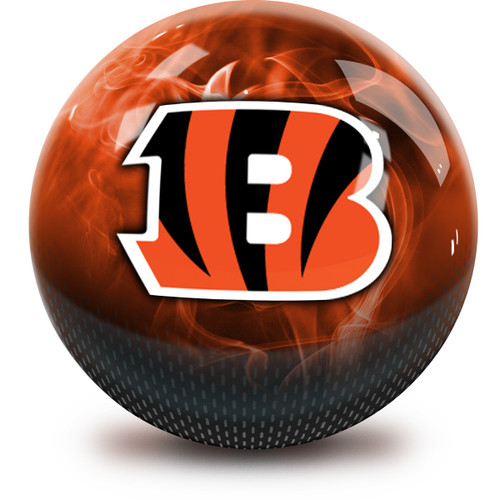 OTB NFL bowling ball - CINCINNATI BENGALS ON FIRE