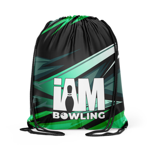 Emerald Zigzag Drawstring Backpack

