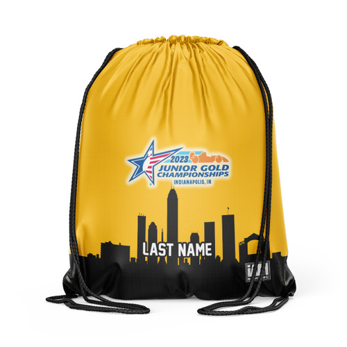 Jr Gold 2023 Official DS Bowling Drawstring Backpack - JG090