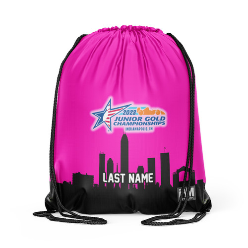 Jr Gold 2023 Official DS Bowling Drawstring Backpack - JG092