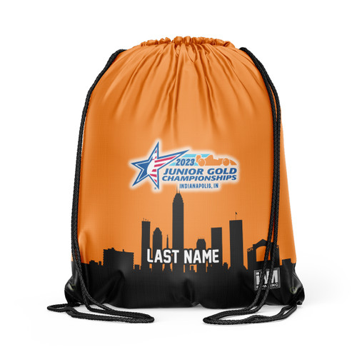 Jr Gold 2023 Official DS Bowling Drawstring Backpack - JG096