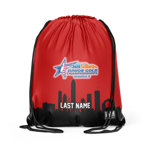 Jr Gold 2023 Official DS Bowling Drawstring Backpack - JG097