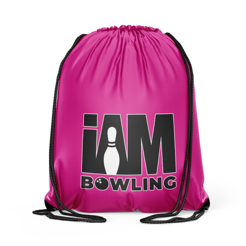 Solid Magenta Drawstring Backpack
