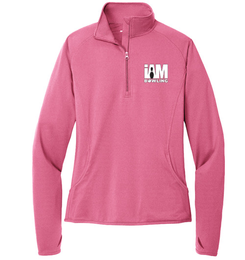 I AM Bowling Ladies Stretch 1/2-Zip Pullover Jacket - 00JG