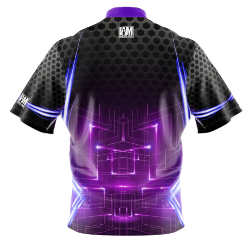 Signature Purple Neon Matrix Bowling Jersey
