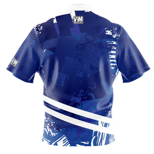 Express Blue & White Drift Bowling Jersey