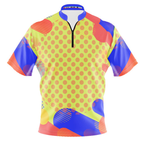 Build Your Own - Orange Polka Dot Fusion Bowling Jersey