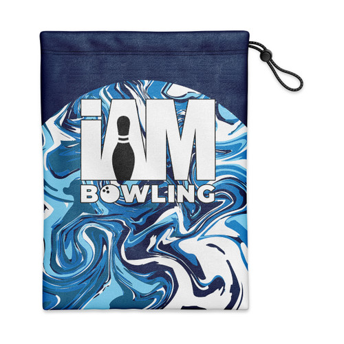 Blue Ice Swirls Shoe Bag
