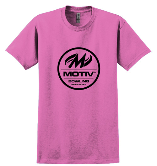 MOTIV - Black Logo - Pink Tee