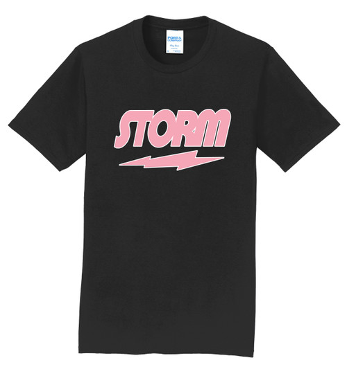 Storm - Pink Logo White Outline - Tees