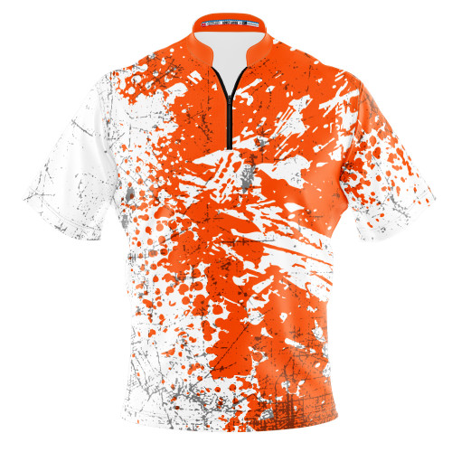 Build Your Own Orange Grunge Bowling Jersey
