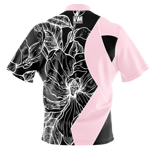 Build Your Own Black Floral Ribbon Bowling Jersey