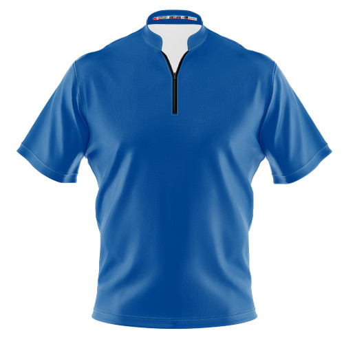 Build Your Own Solid Blue Bowling Jersey