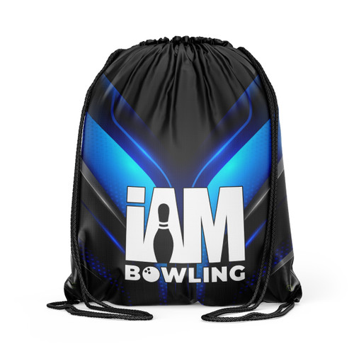 Blue Extraterrestrial Edge Drawstring Backpack
