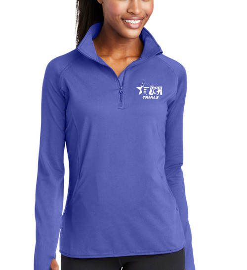 Team USA Trials Women's Stretch 1/2-Zip Pullover Jacket