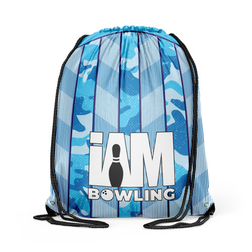 Electric Camo Drawstring Backpack
