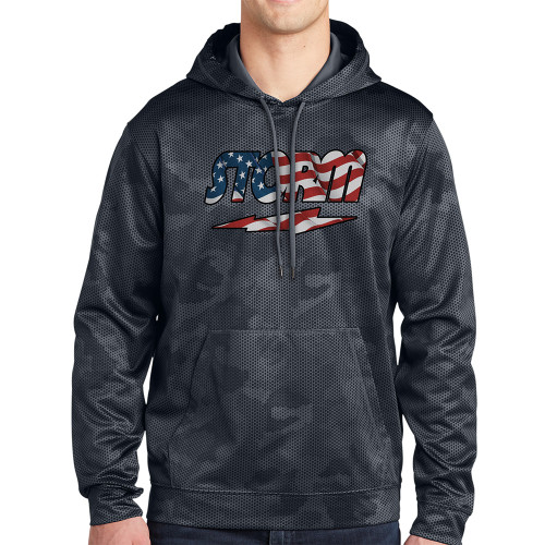 Storm - American Flag Logo - Camo Hoodies