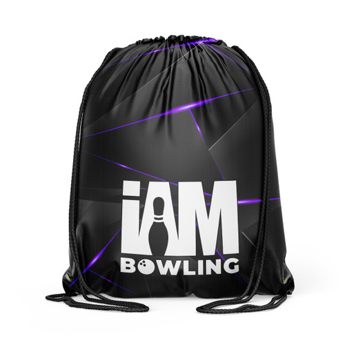 Violet Fragments Drawstring Backpack
