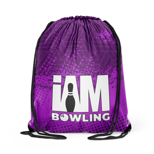 Plum Prism Drawstring Backpack