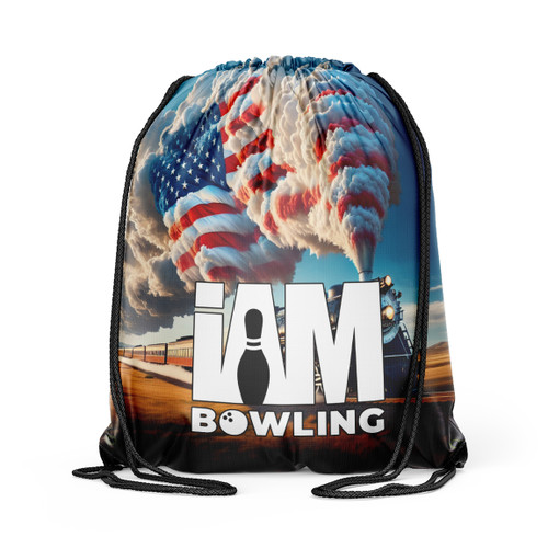 Express Train Drawstring Backpack