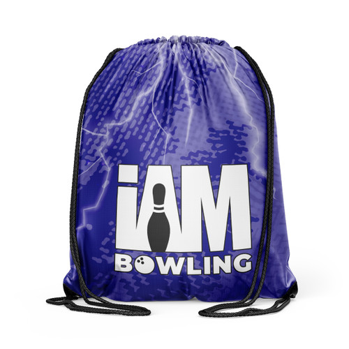 Blue Voltage Drawstring Backpack
