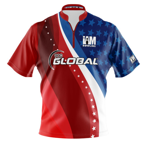 900 Global DS Bowling Jersey - Design 2064-9G-Stars