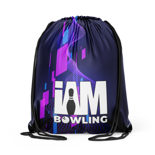 Quantum Glitch Drawstring Backpack

