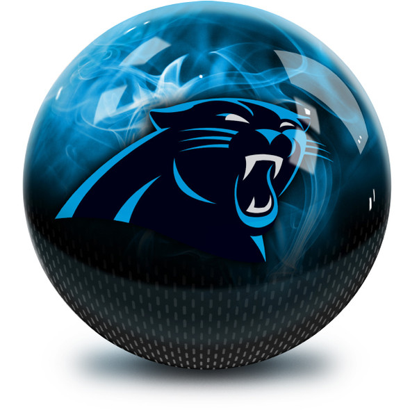 OTB NFL Carolina Panthers On Fire Bowling ball