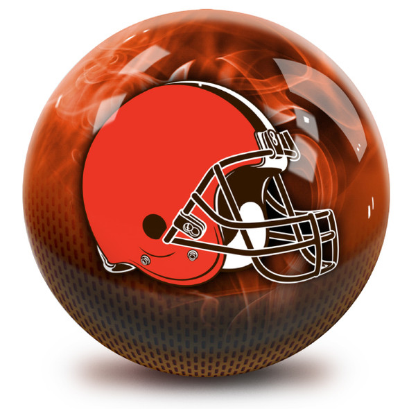 OTB NFL Cleveland Browns On Fire Bowling Ball