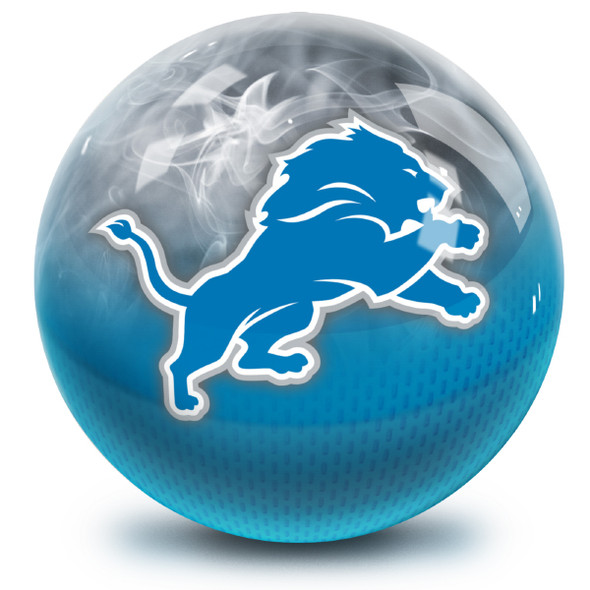 OTB NFL Detroit Lions On Fire Bowling Ball