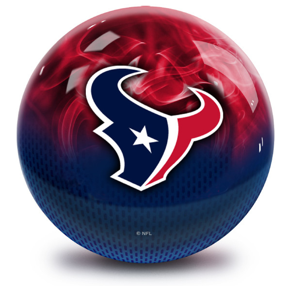 OTB NFL Houston Texans On Fire Bowling Ball