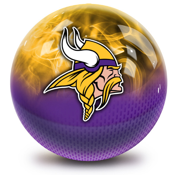 OTB NFL Minnesota Vikings On Fire Bowling Ball