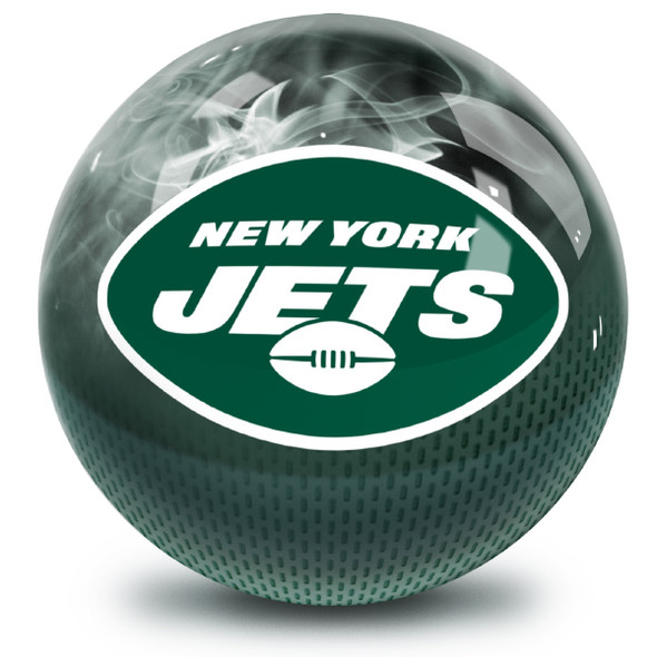 OTB NFL New York Jets On Fire Bowling Ball