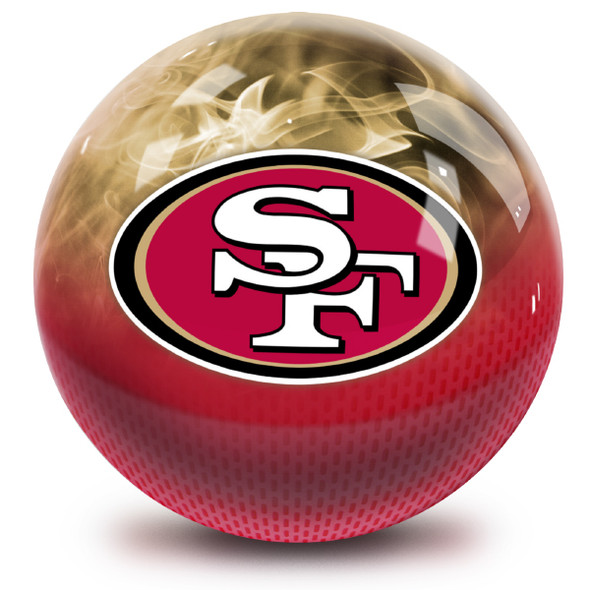 OTB NFL San Francisco 49ers On Fire Bowling Ball